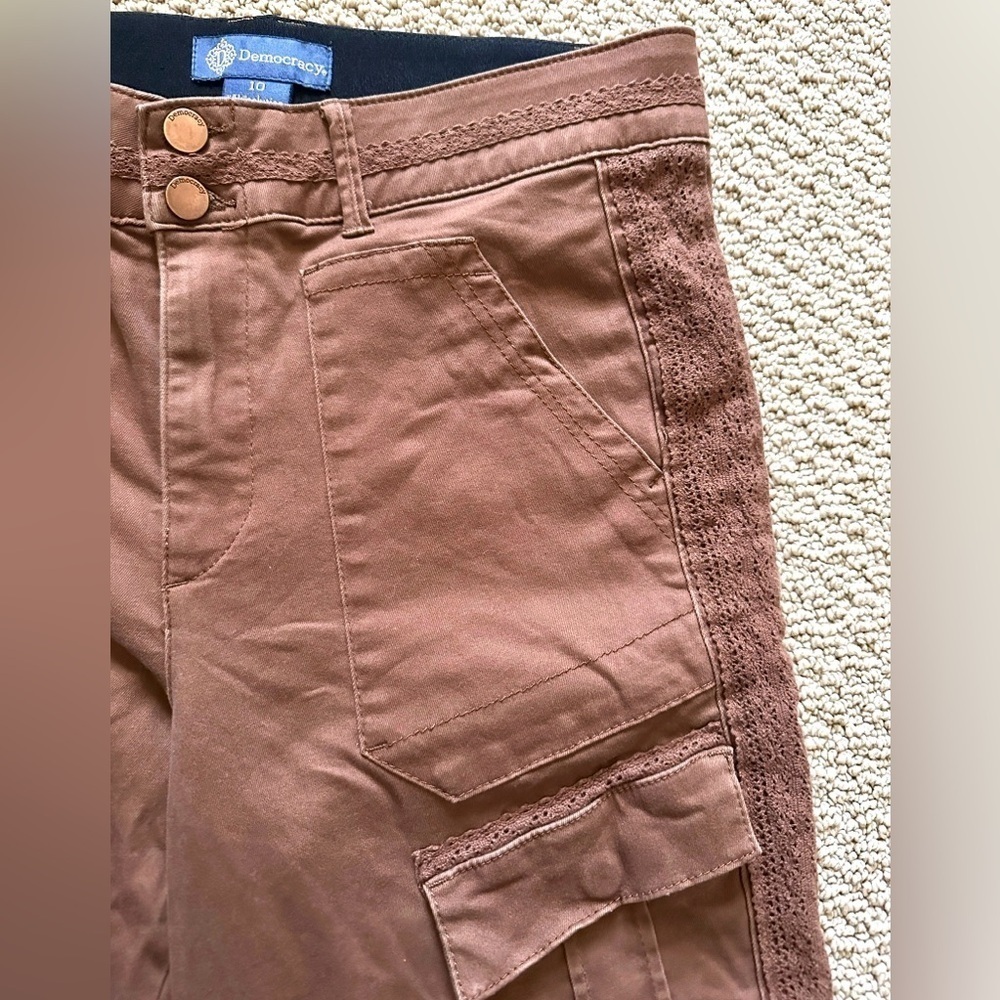 Democracy Brown Cargo Pants - Picture 5 of 9